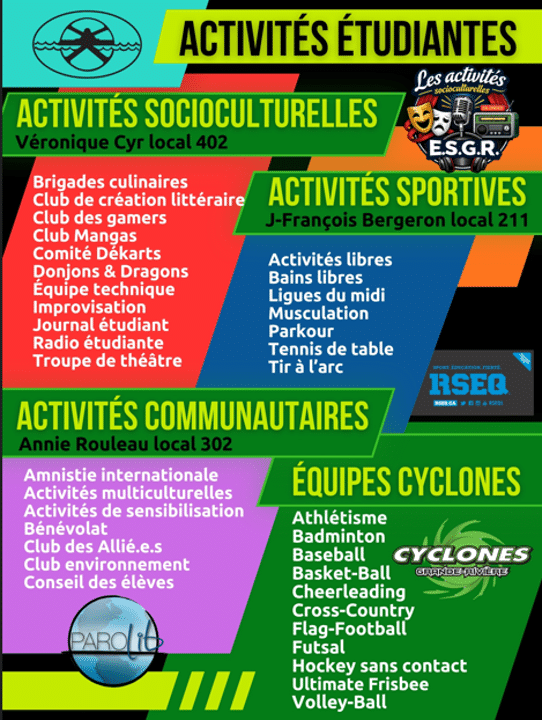 Activités socioculturelles 2 affiche activites etudiantes 2026